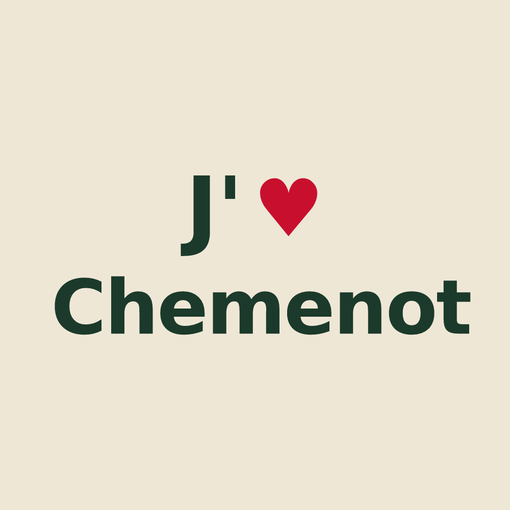 Tote bag personnalisé Chemenot — design J'aime Chemenot