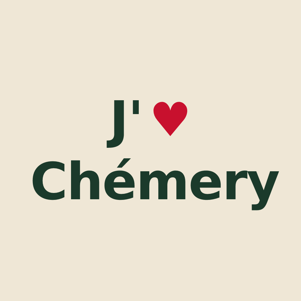 Tote bag personnalisé Chémery — design J'aime Chémery