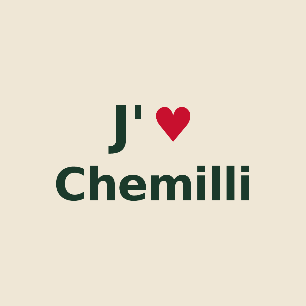 Tote bag personnalisé Chemilli — design J'aime Chemilli