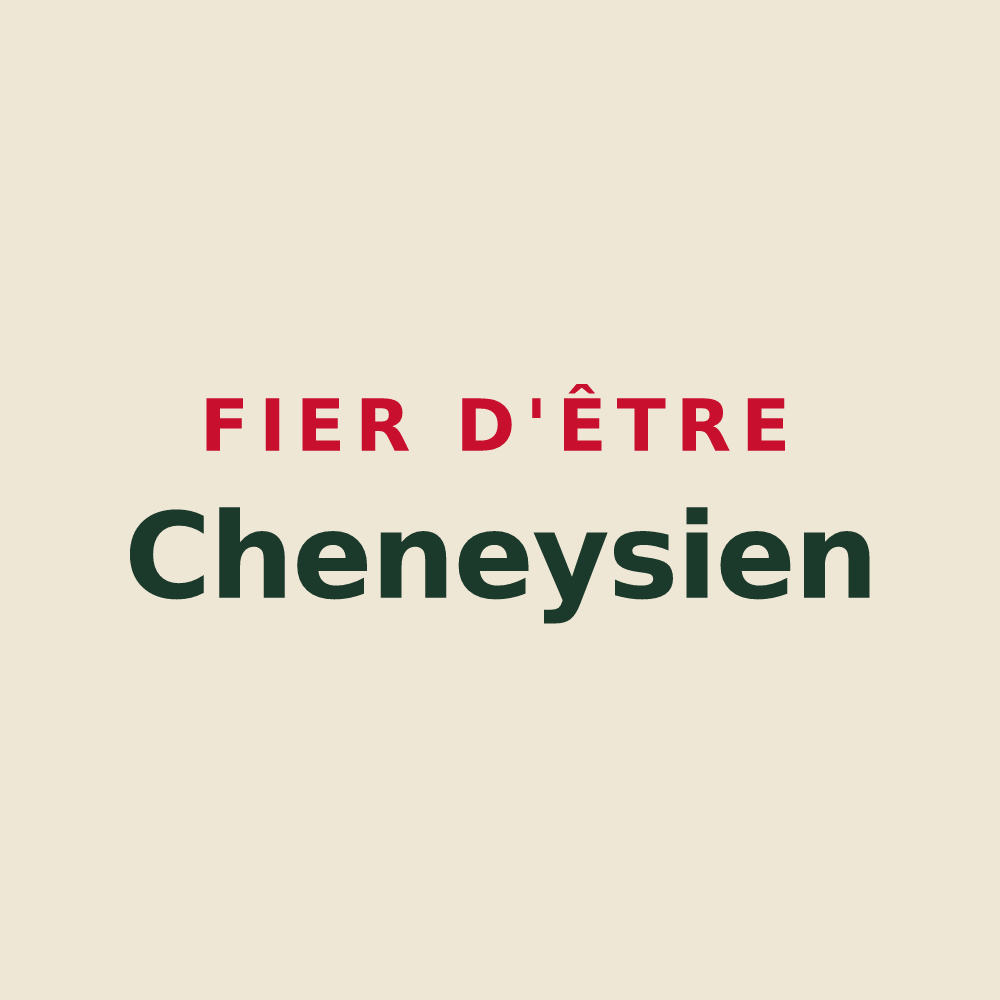 Tote bag « Fier d'être Cheneysien » — design pour Chenay