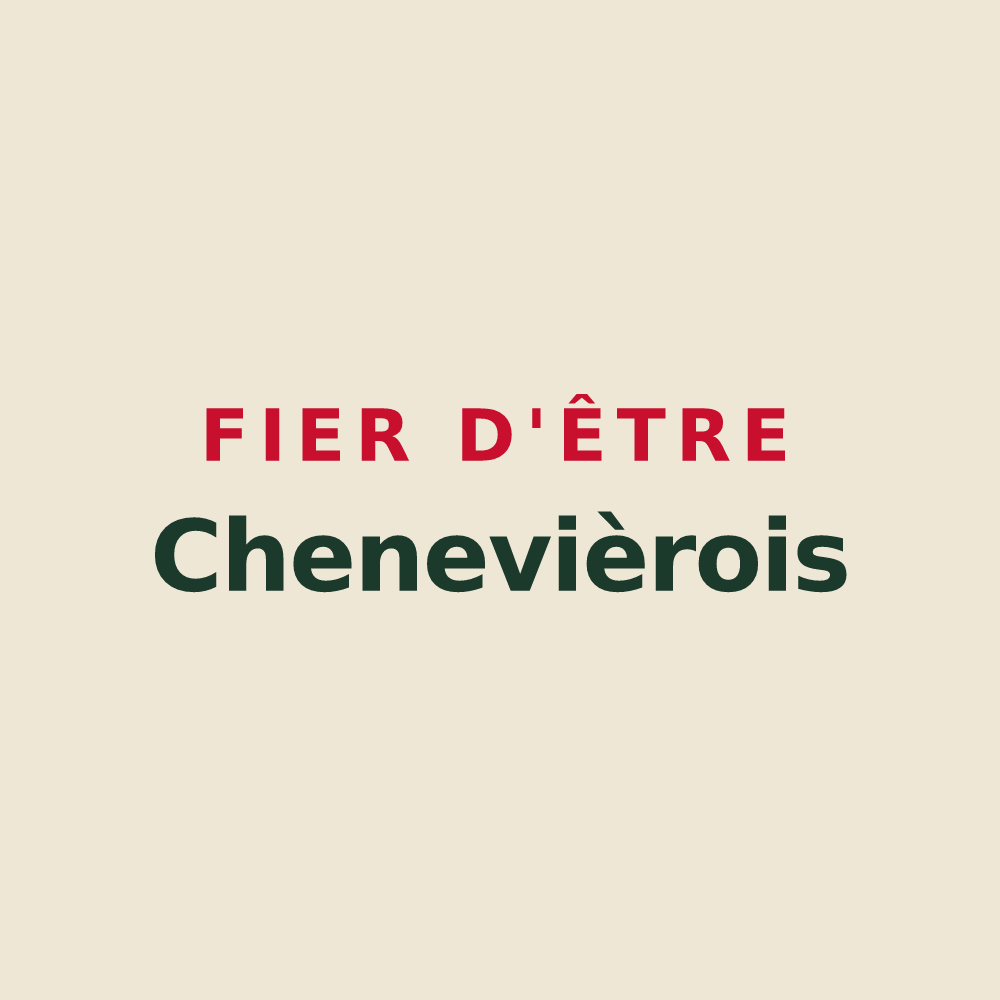 Tote bag « Fier d'être Chenevièrois » — design pour Chenevières