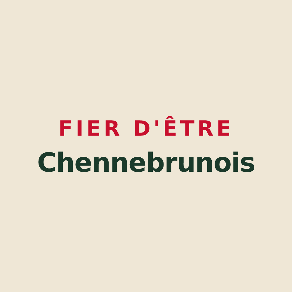 Tote bag « Fier d'être Chennebrunois » — design pour Chennebrun