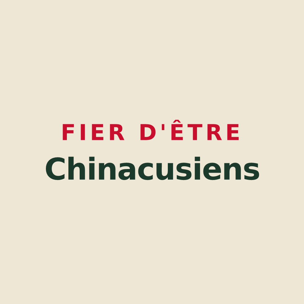 Tote bag « Fier d'être Chinacusiens » — design pour Cheny