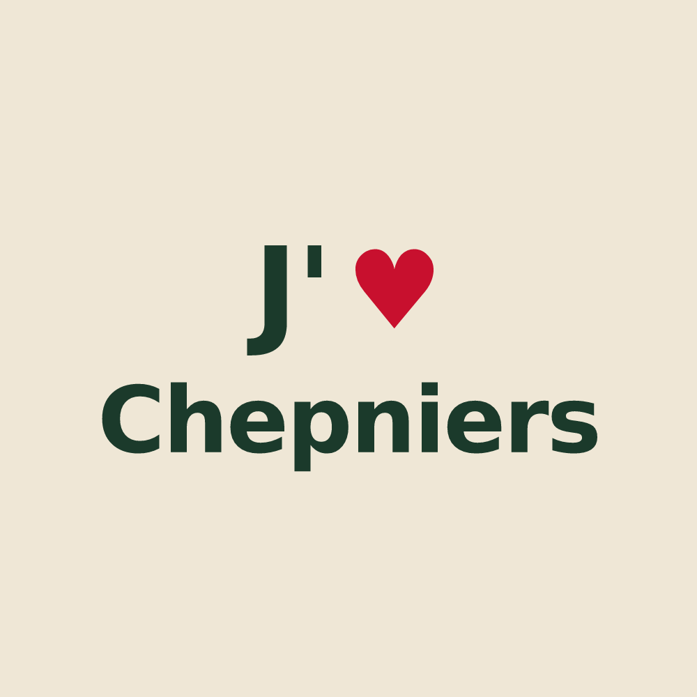 Tote bag personnalisé Chepniers — design J'aime Chepniers