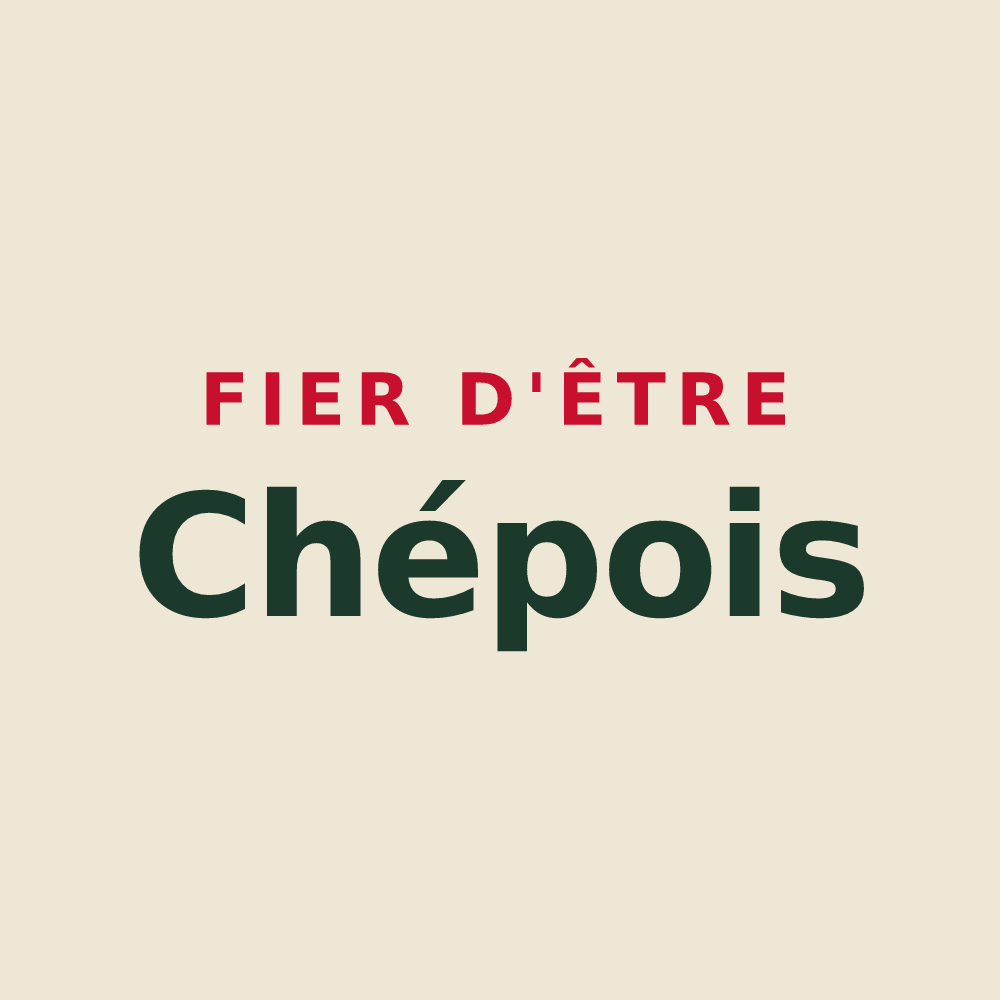 Tote bag « Fier d'être Chépois » — design pour Chépy