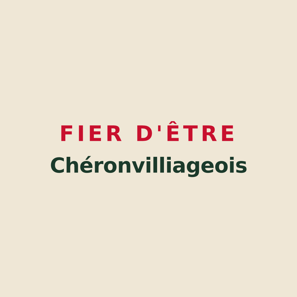 Tote bag « Fier d'être Chéronvilliageois » — design pour Chéronvilliers