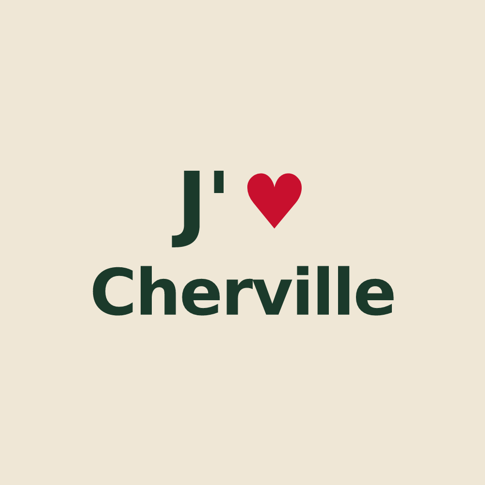 Tote bag personnalisé Cherville — design J'aime Cherville