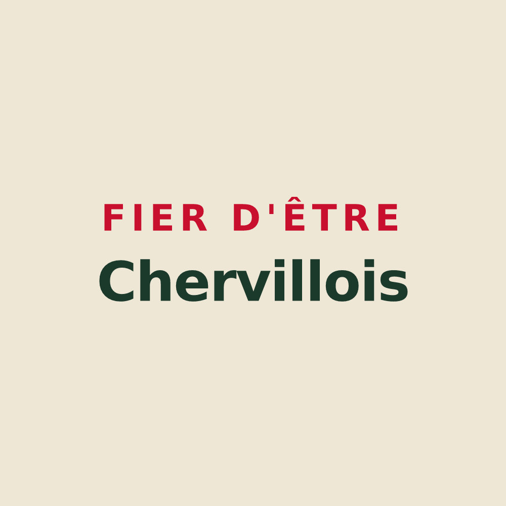 Tote bag « Fier d'être Chervillois » — design pour Cherville