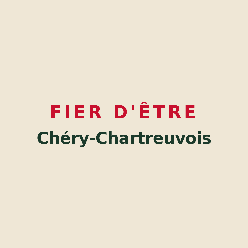 Tote bag « Fier d'être Chéry-Chartreuvois » — design pour Chéry-Chartreuve
