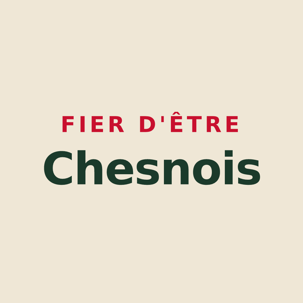 Tote bag « Fier d'être Chesnois » — design pour Chesny