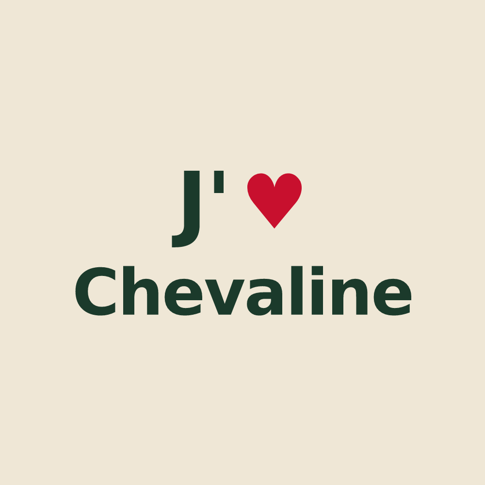 Tote bag personnalisé Chevaline — design J'aime Chevaline