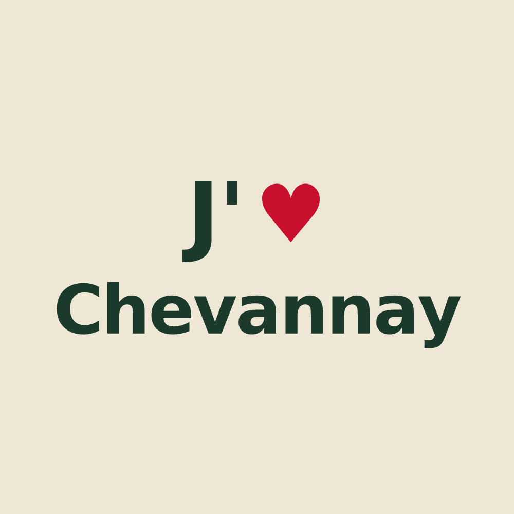 Tote bag personnalisé Chevannay — design J'aime Chevannay