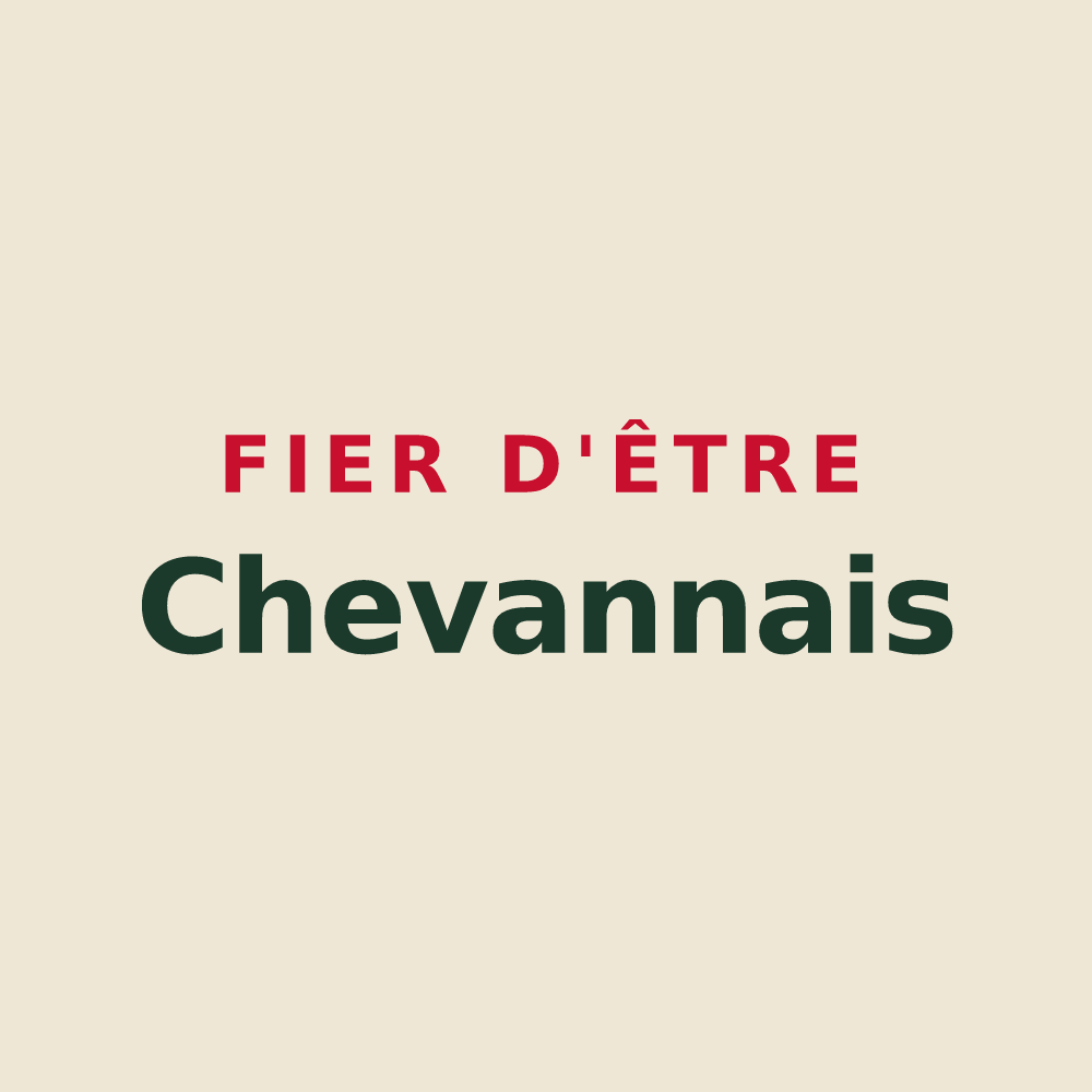 Tote bag « Fier d'être Chevannais » — design pour Chevannes
