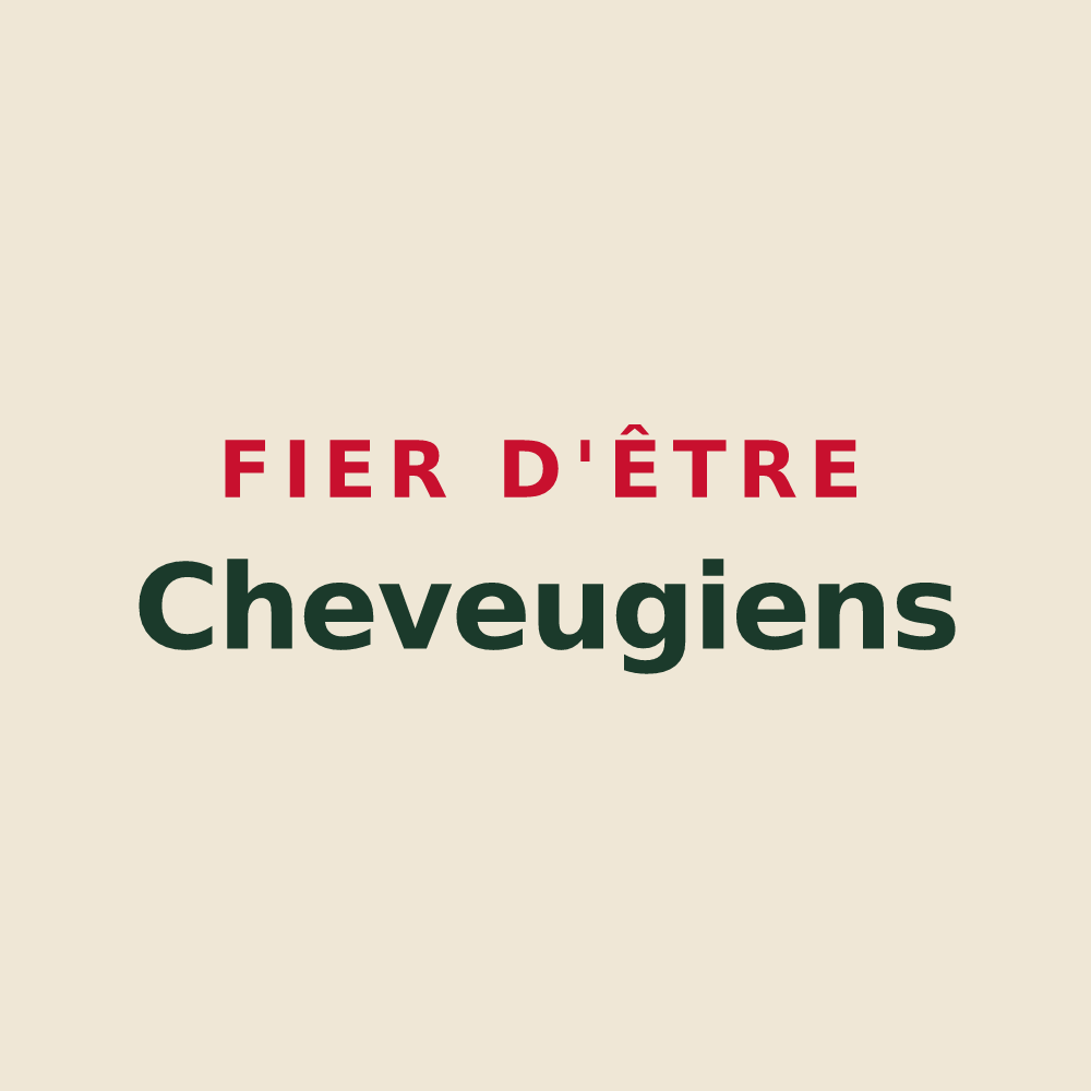 Tote bag « Fier d'être Cheveugiens » — design pour Cheveuges