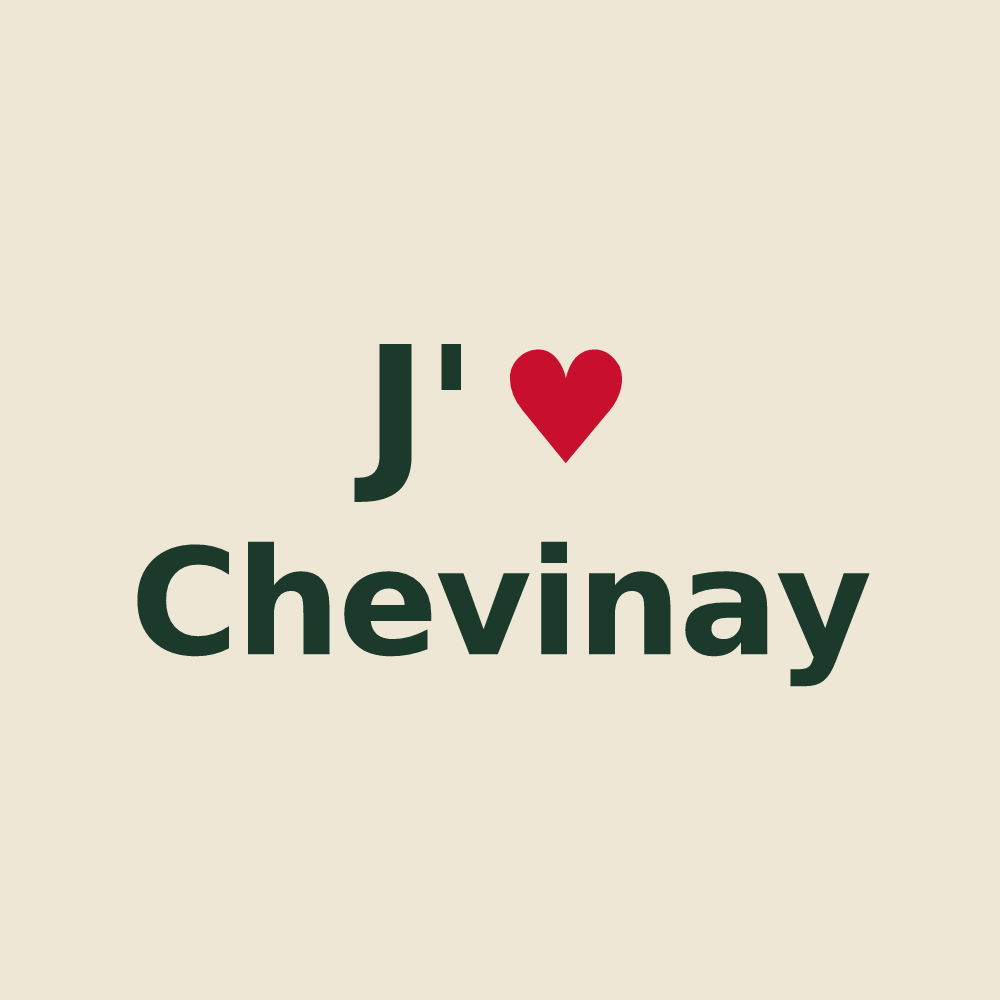 Tote bag personnalisé Chevinay — design J'aime Chevinay