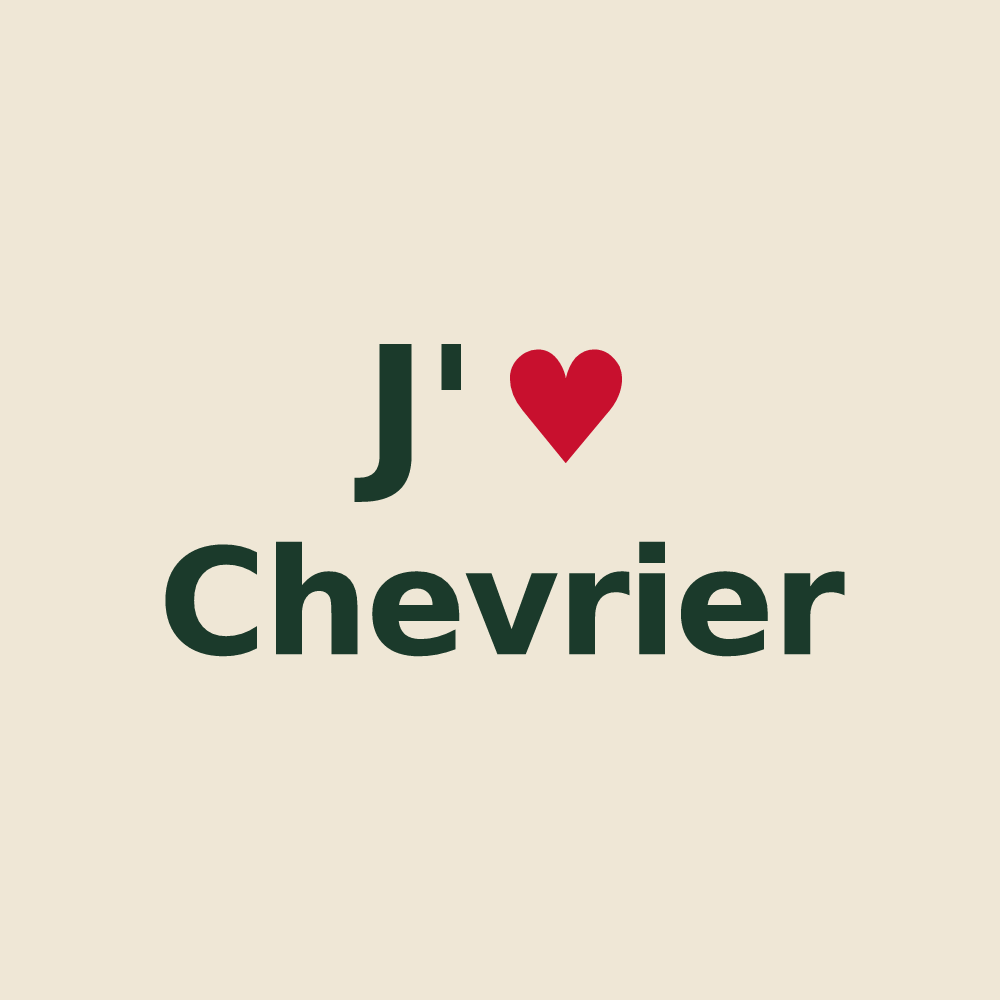 Tote bag personnalisé Chevrier — design J'aime Chevrier