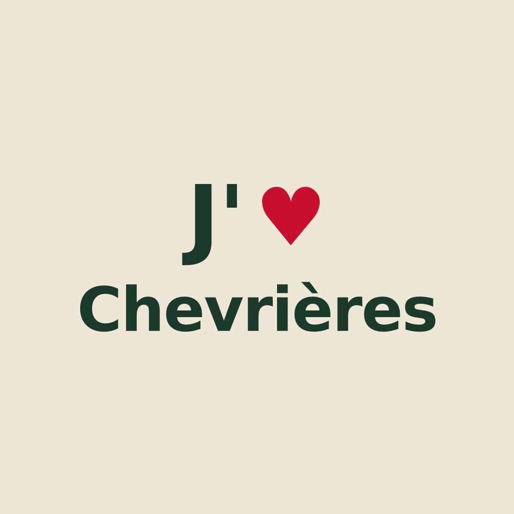 Tote bag personnalisé Chevrières — design J'aime Chevrières