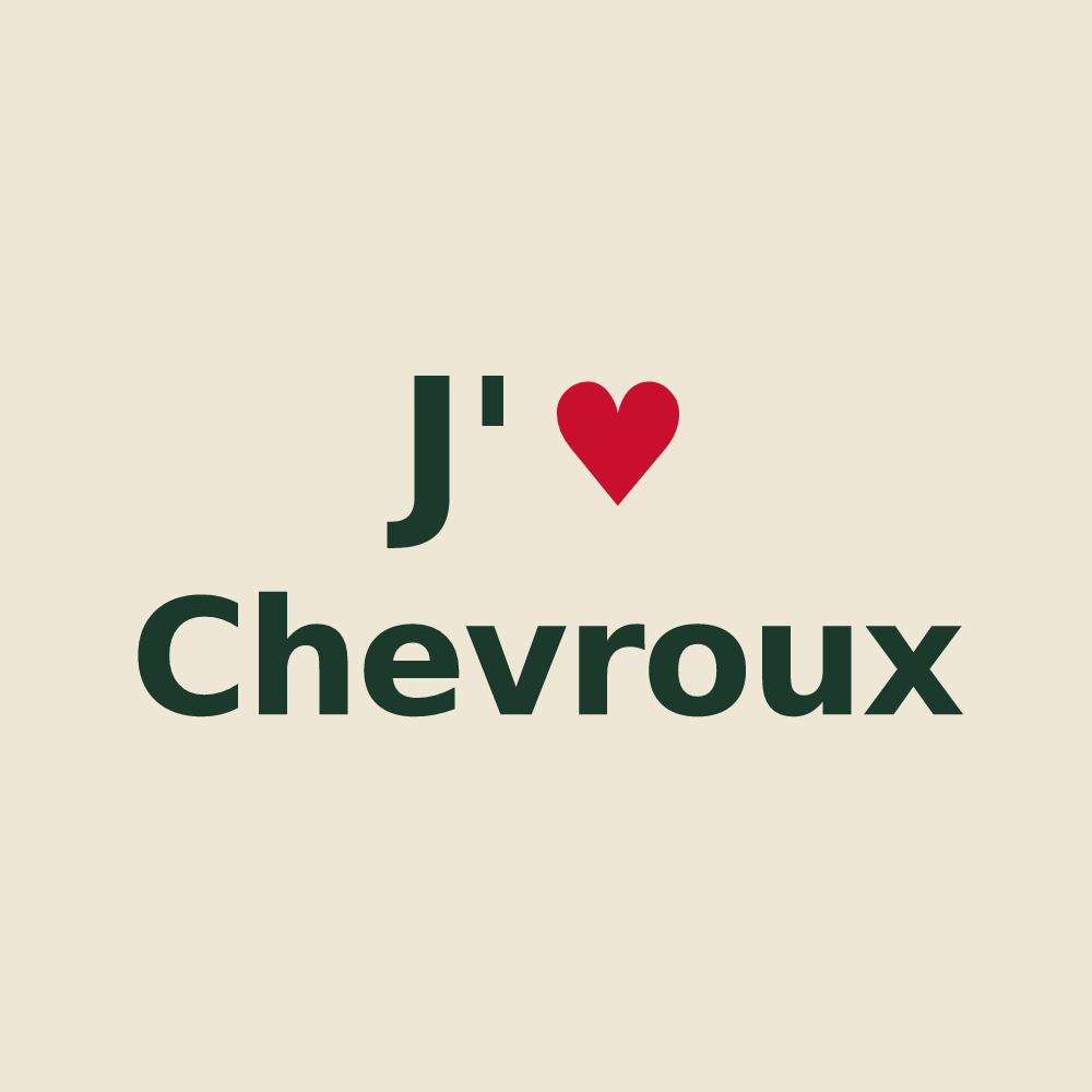 Tote bag personnalisé Chevroux — design J'aime Chevroux