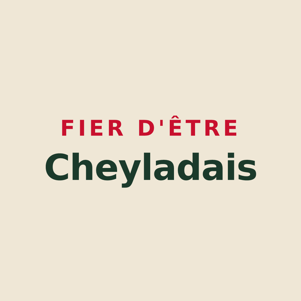 Tote bag « Fier d'être Cheyladais » — design pour Cheylade