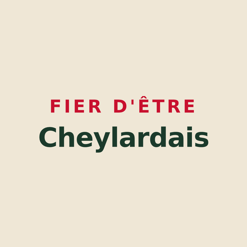 Tote bag « Fier d'être Cheylardais » — design pour Cheylard-l'Évêque