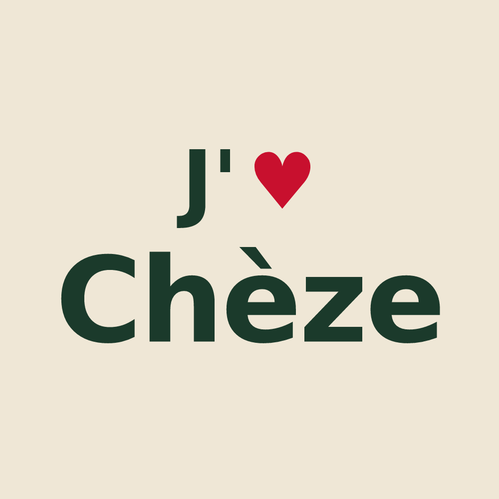 Tote bag personnalisé Chèze — design J'aime Chèze