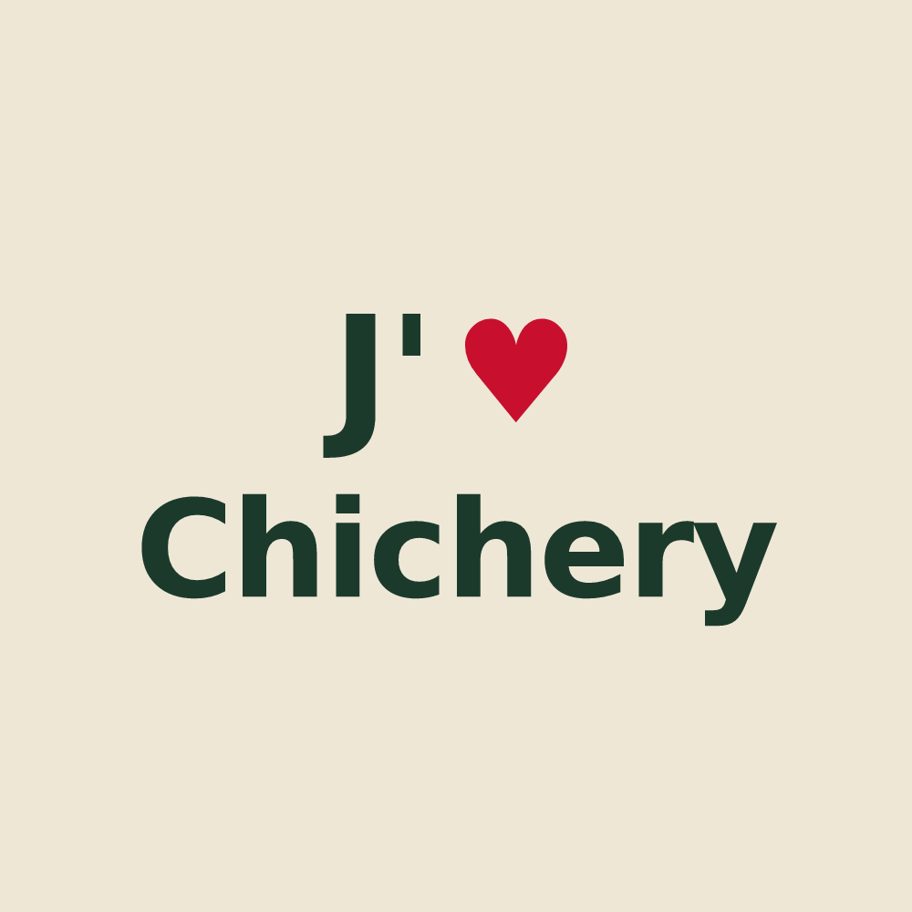 Tote bag personnalisé Chichery — design J'aime Chichery