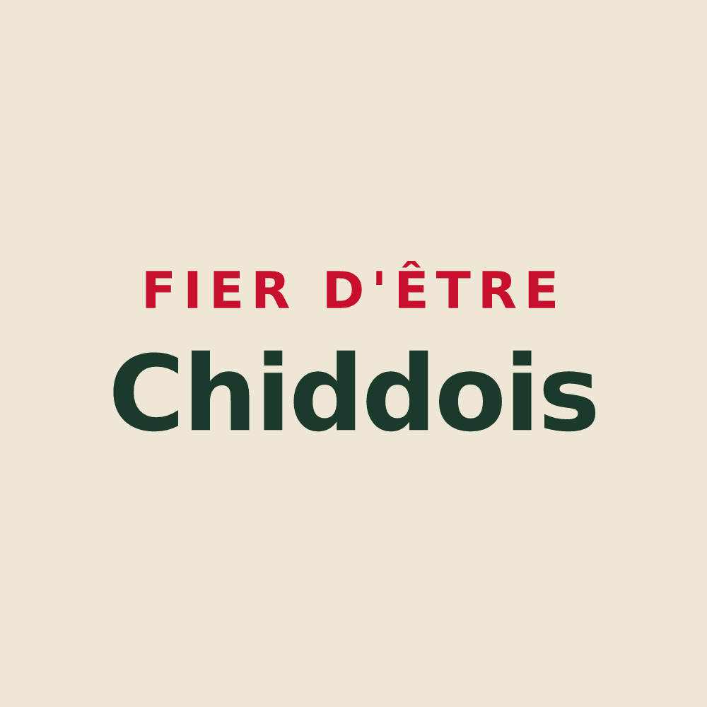 Tote bag « Fier d'être Chiddois » — design pour Chiddes