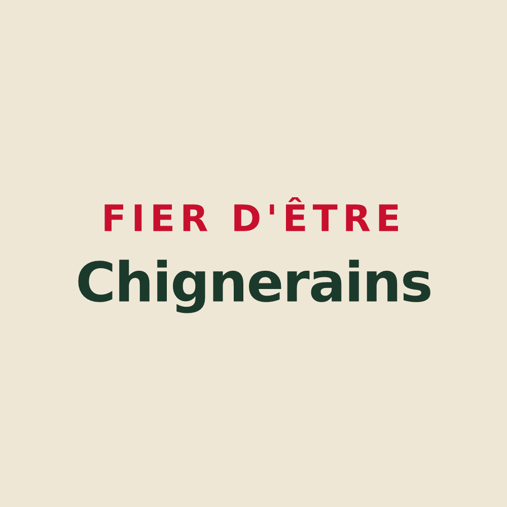 Tote bag « Fier d'être Chignerains » — design pour Chignin