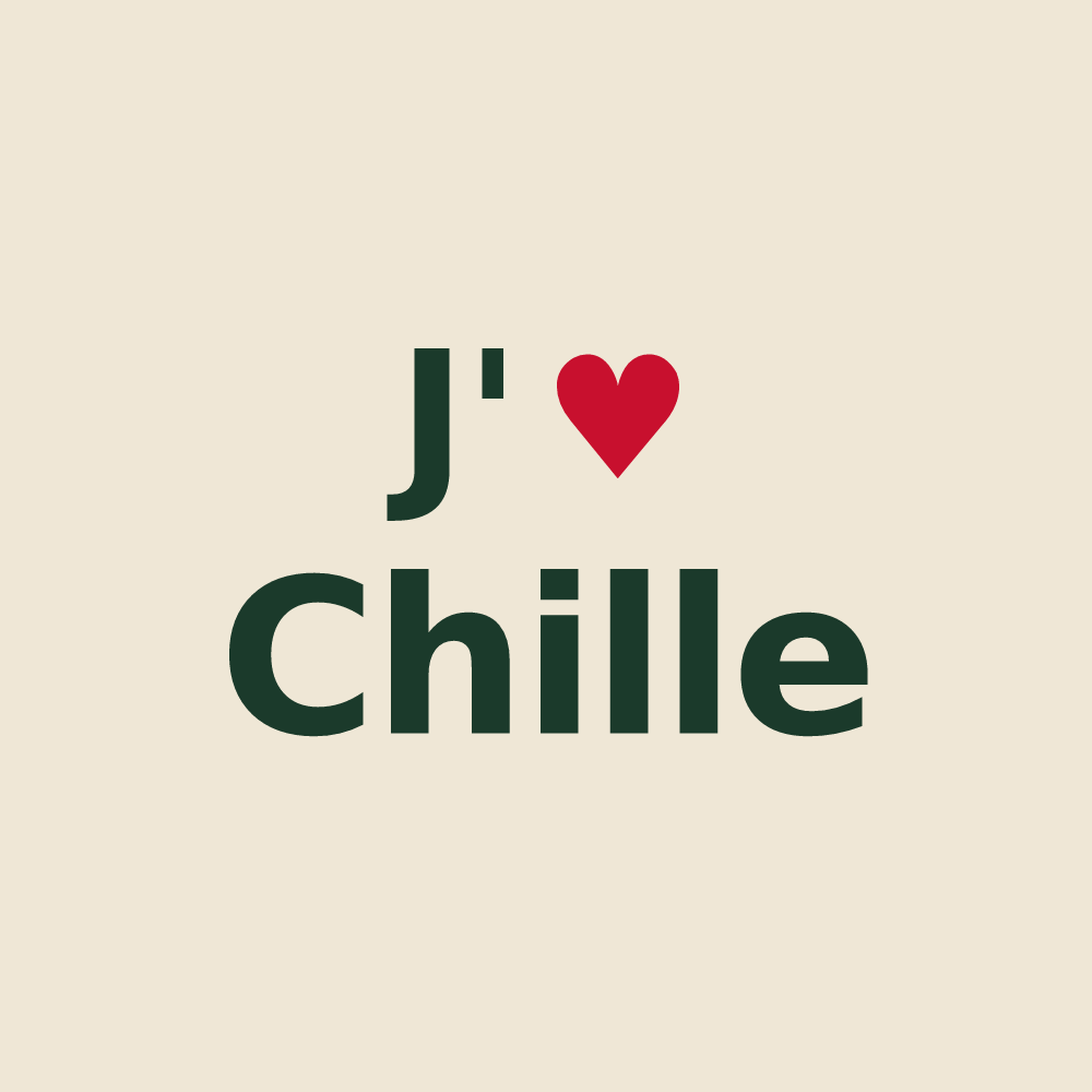 Tote bag personnalisé Chille — design J'aime Chille