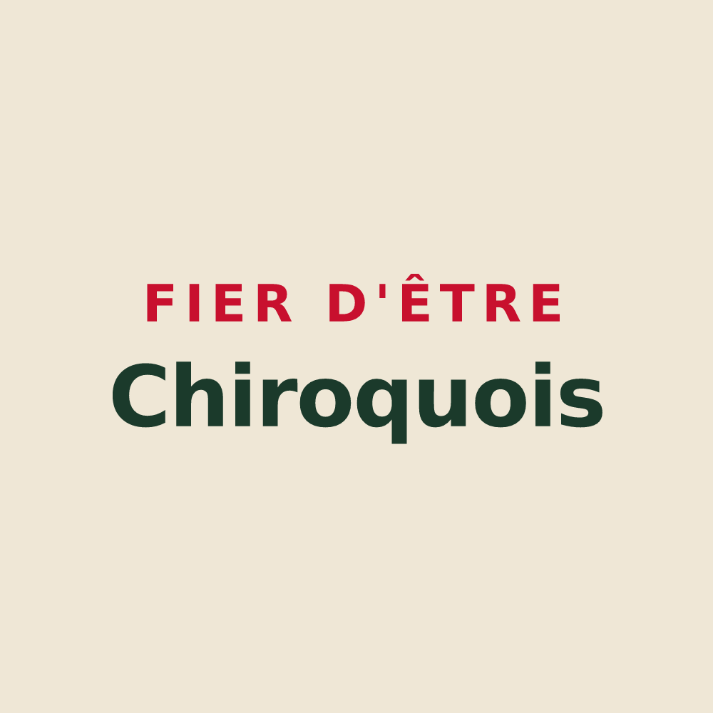 Tote bag « Fier d'être Chiroquois » — design pour Chilly-Mazarin