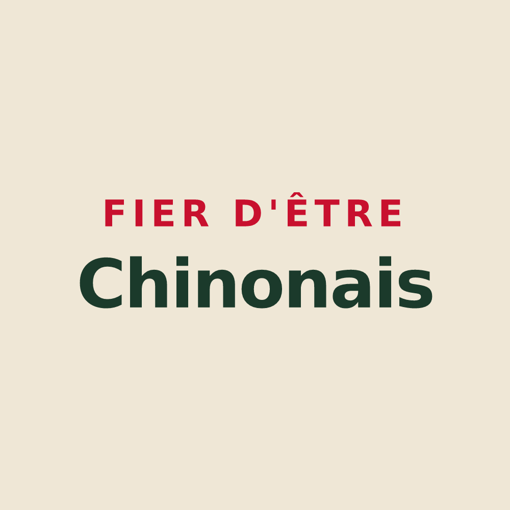 Tote bag « Fier d'être Chinonais » — design pour Chinon