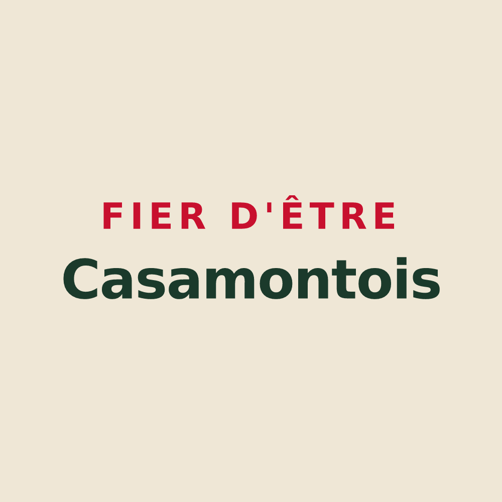 Tote bag « Fier d'être Casamontois » — design pour Chirassimont