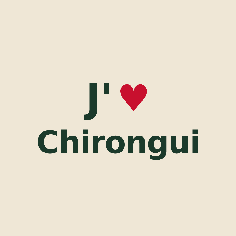 Tote bag personnalisé Chirongui — design J'aime Chirongui