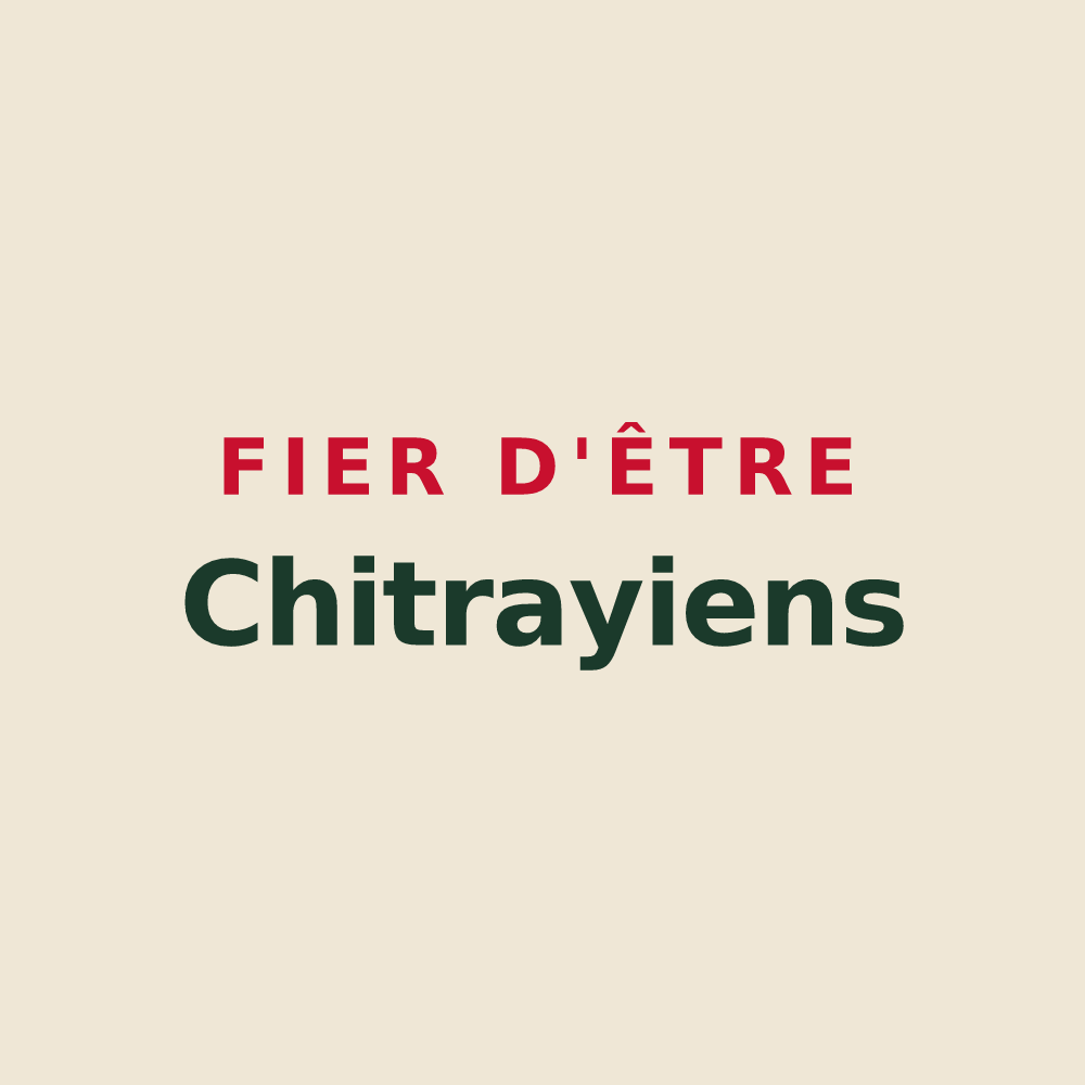 Tote bag « Fier d'être Chitrayiens » — design pour Chitray