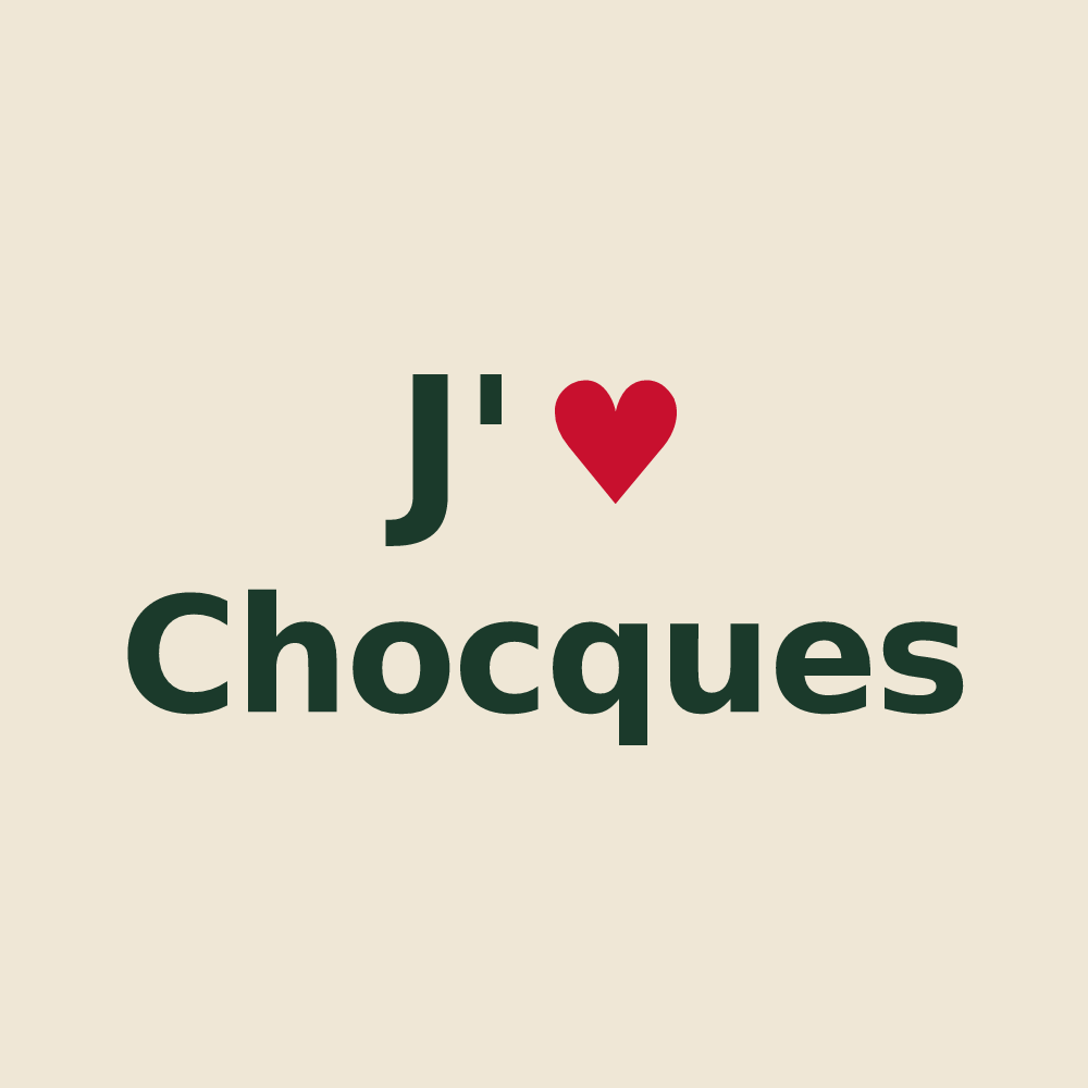 Tote bag personnalisé Chocques — design J'aime Chocques