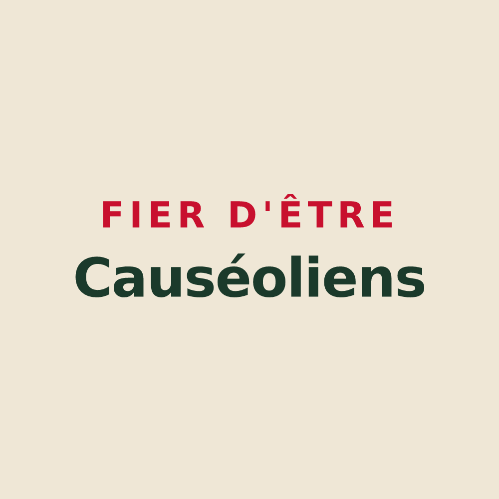 Tote bag « Fier d'être Causéoliens » — design pour Choiseul