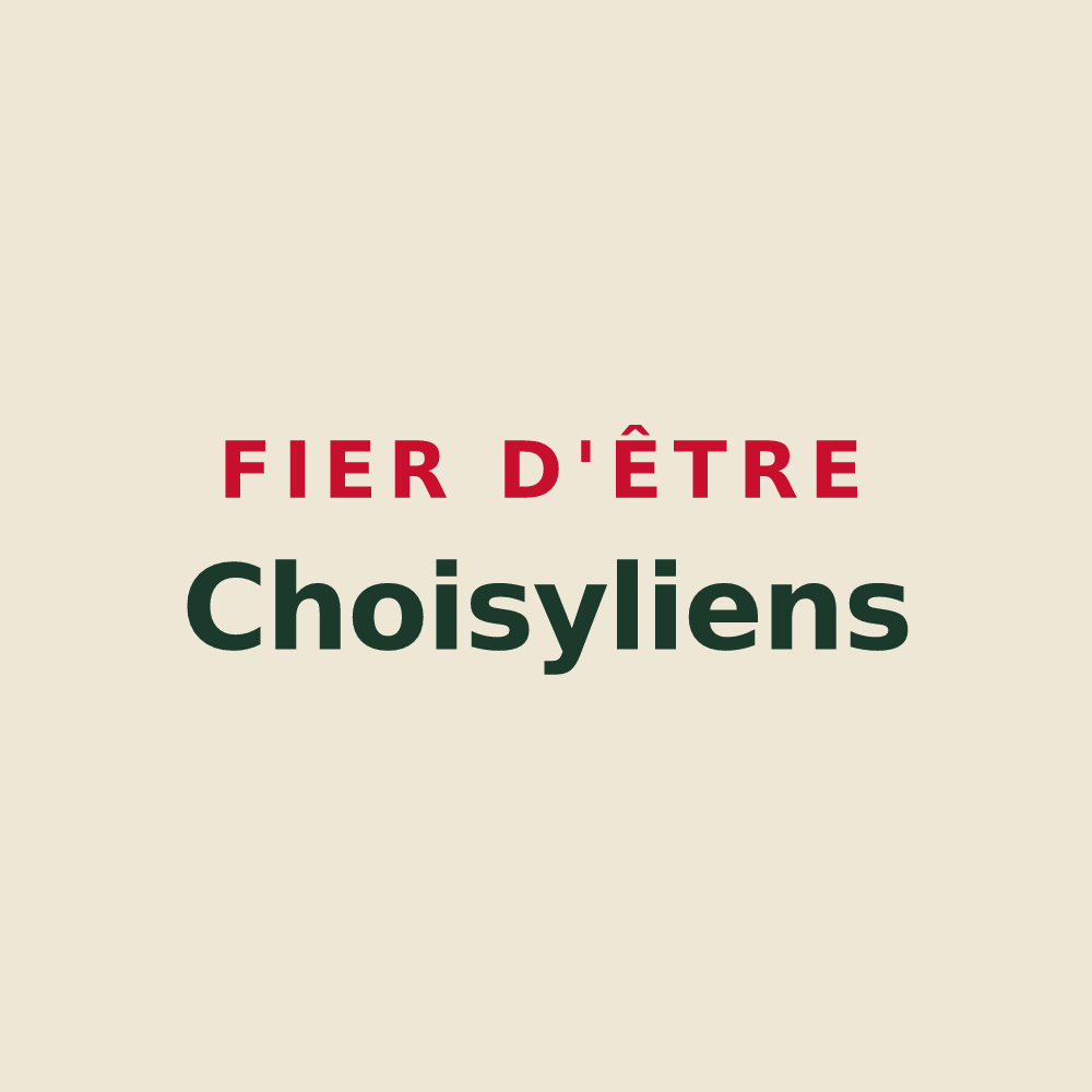 Tote bag « Fier d'être Choisyliens » — design pour Choisy