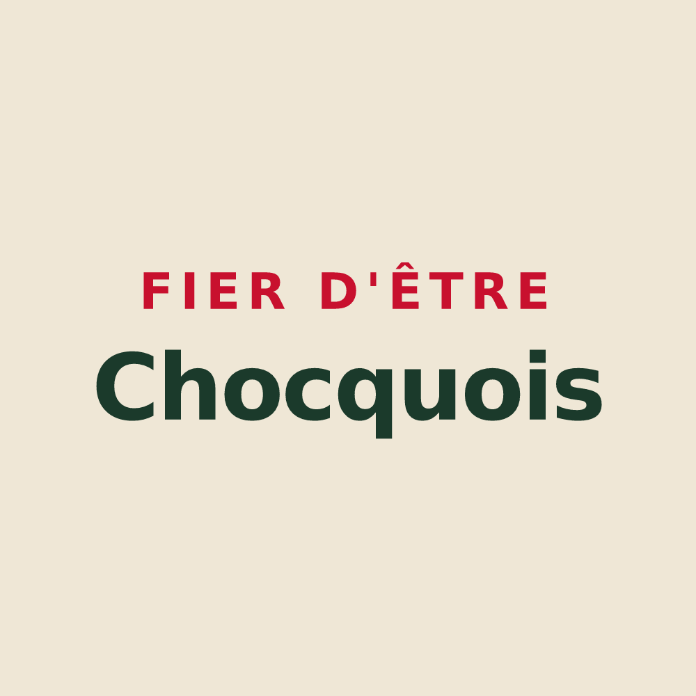 Tote bag « Fier d'être Chocquois » — design pour Choqueuse-les-Bénards