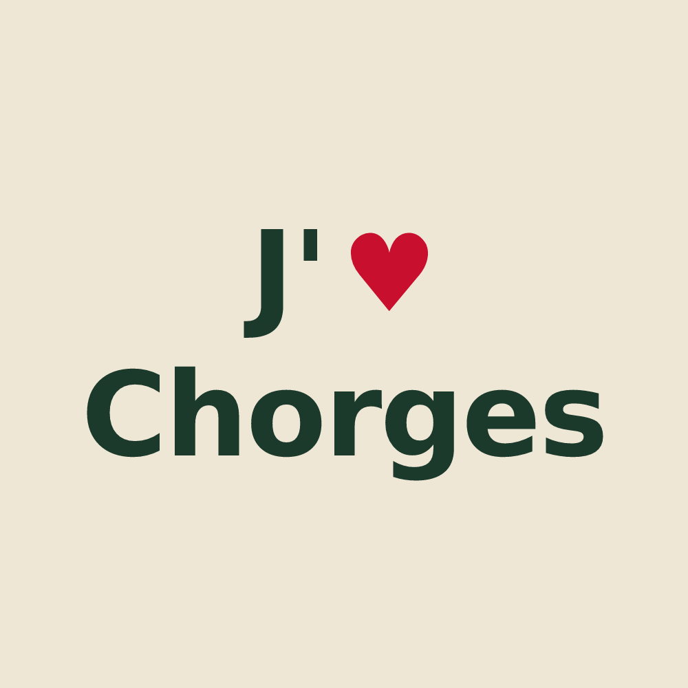 Tote bag personnalisé Chorges — design J'aime Chorges
