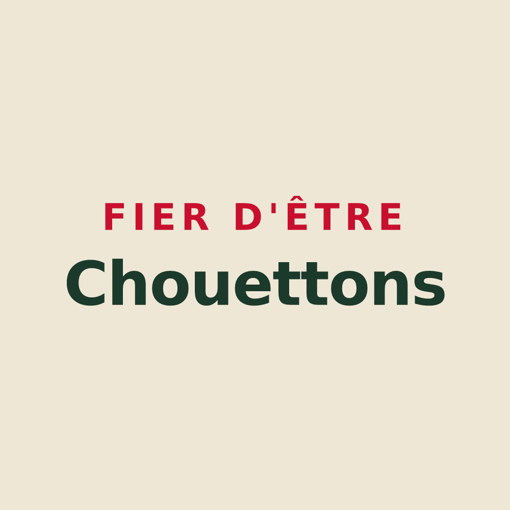 Tote bag « Fier d'être Chouettons » — design pour Choue