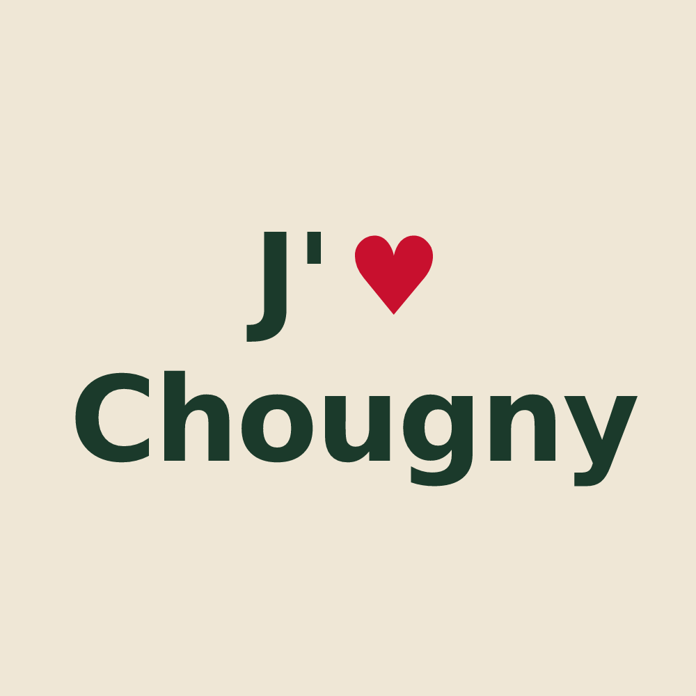 Tote bag personnalisé Chougny — design J'aime Chougny