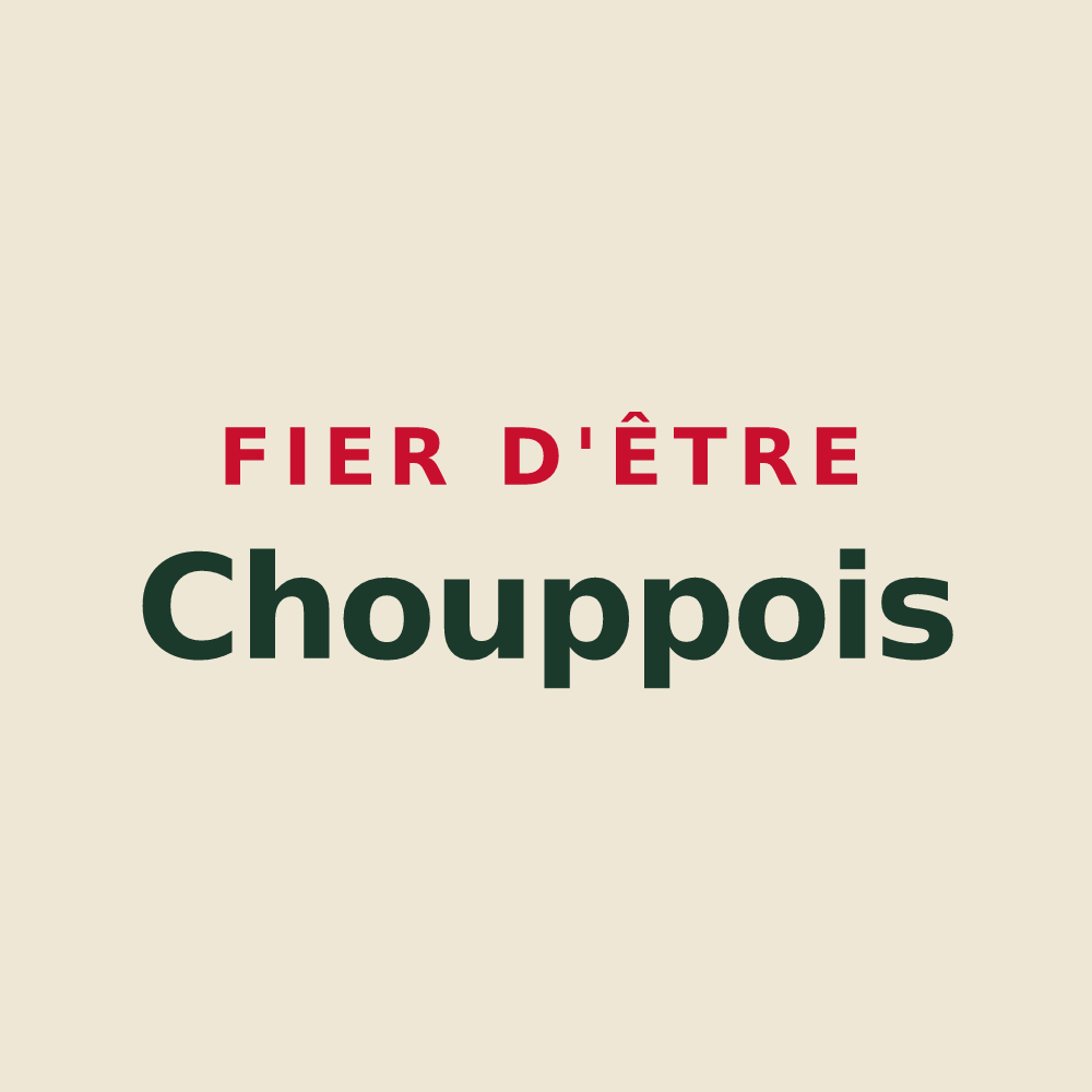 Tote bag « Fier d'être Chouppois » — design pour Chouppes
