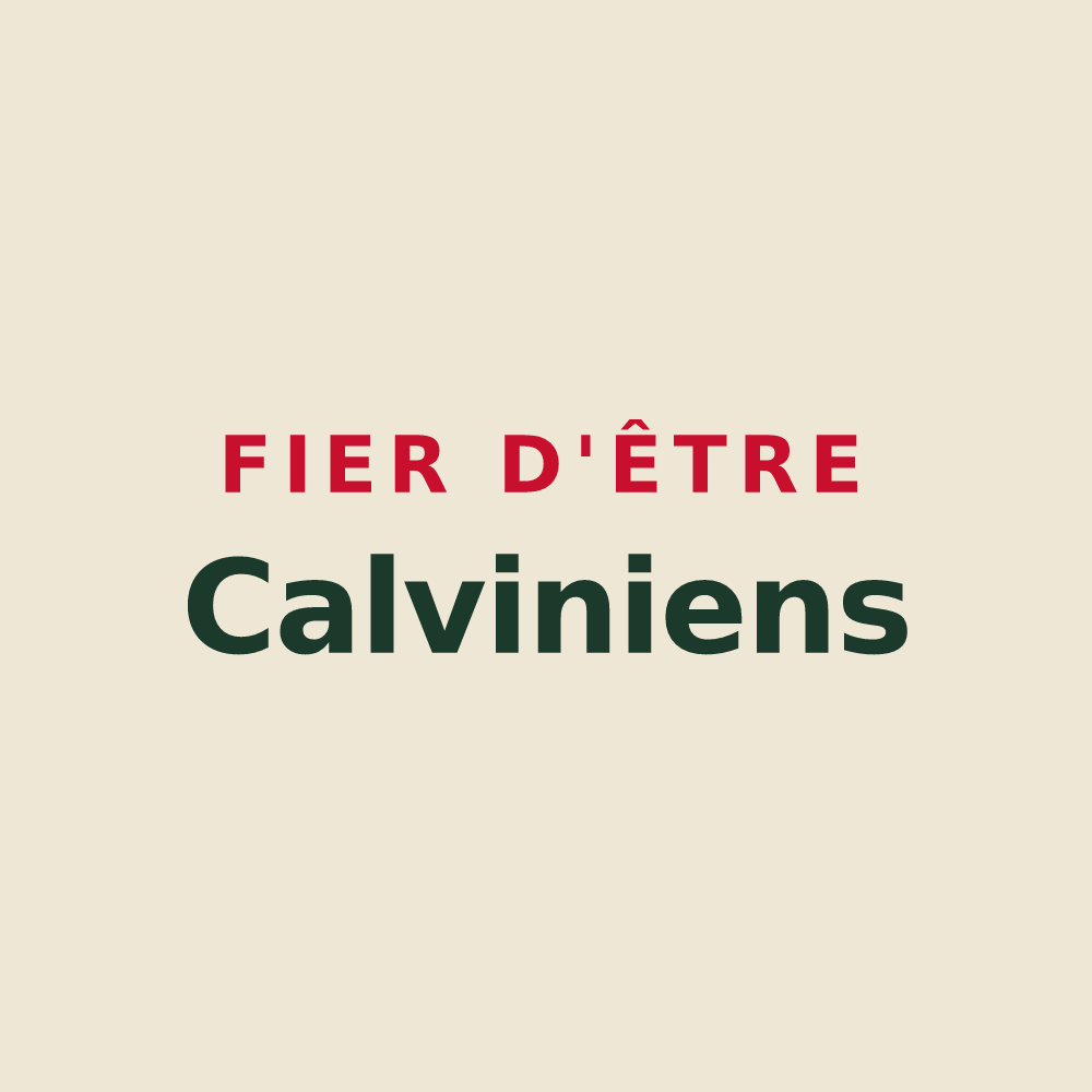 Tote bag « Fier d'être Calviniens » — design pour Chouvigny