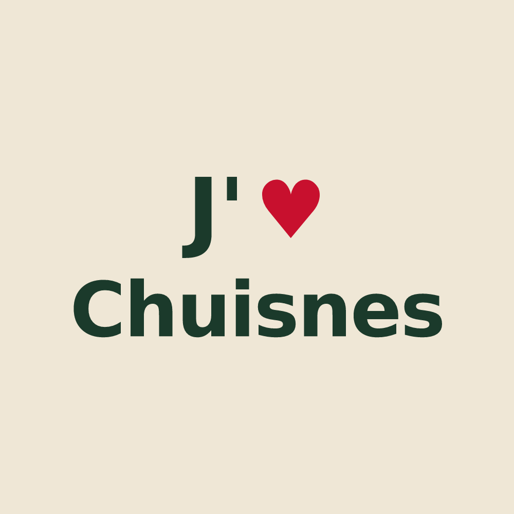 Tote bag personnalisé Chuisnes — design J'aime Chuisnes