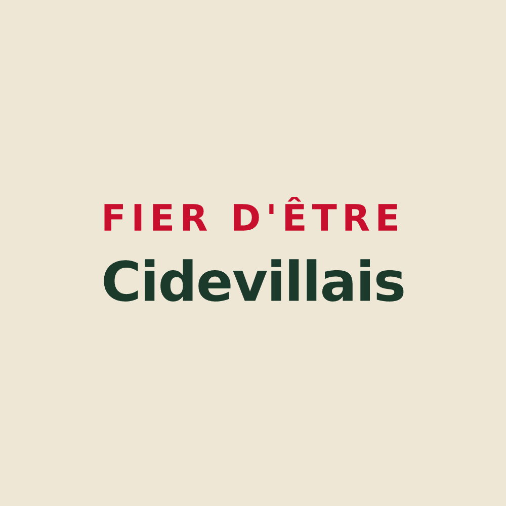 Tote bag « Fier d'être Cidevillais » — design pour Cideville