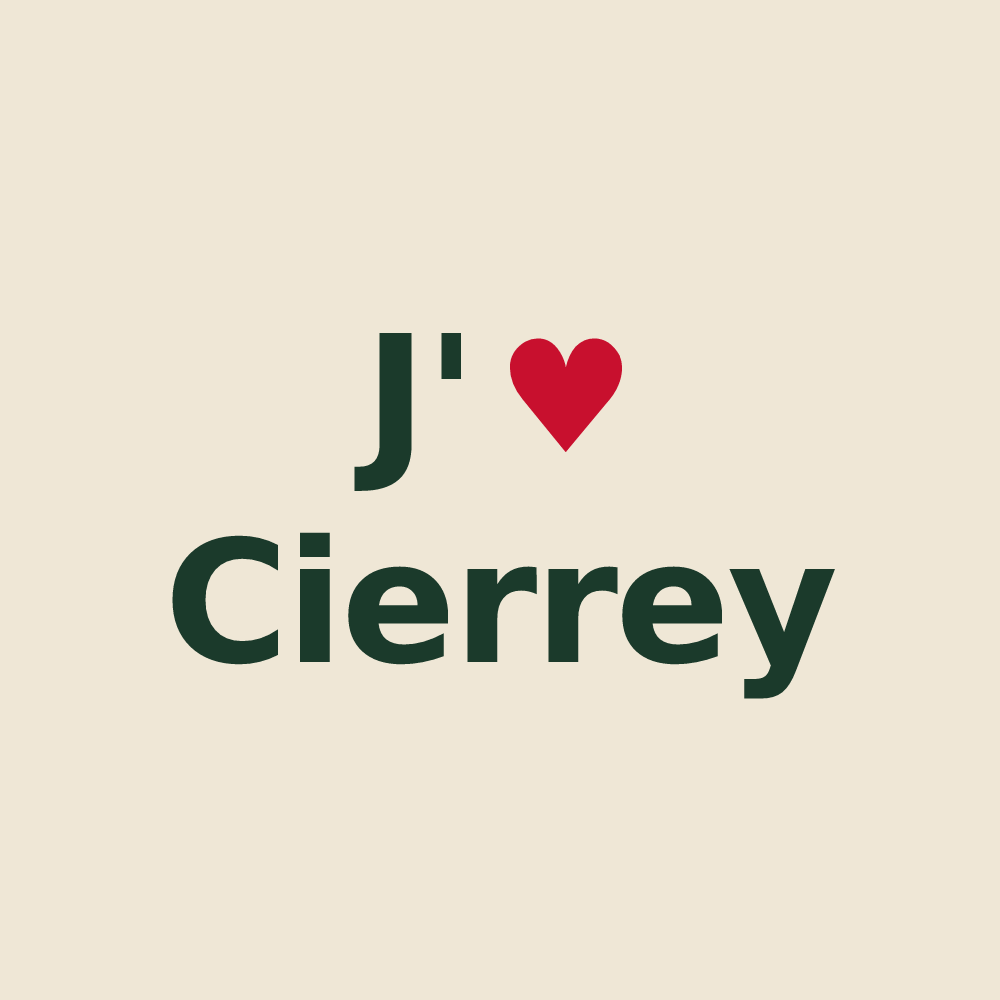 Tote bag personnalisé Cierrey — design J'aime Cierrey