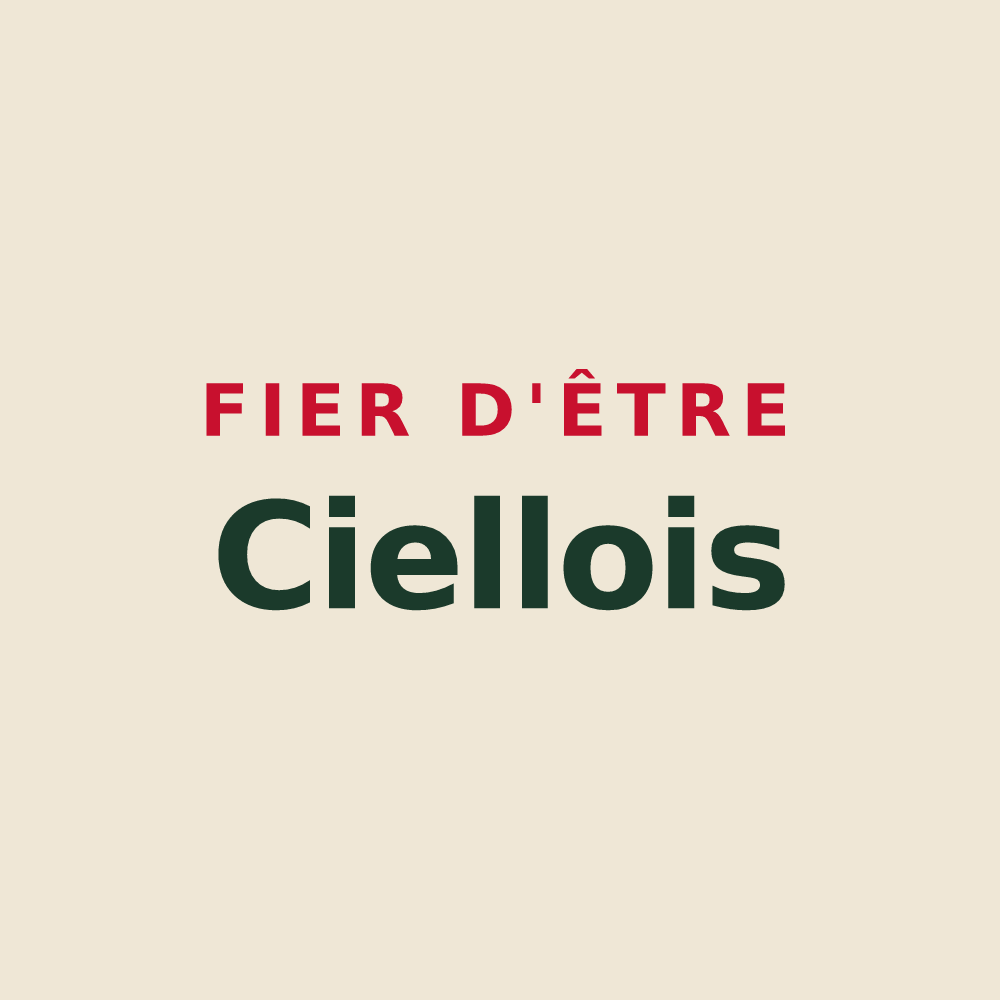 Tote bag « Fier d'être Ciellois » — design pour Cieux
