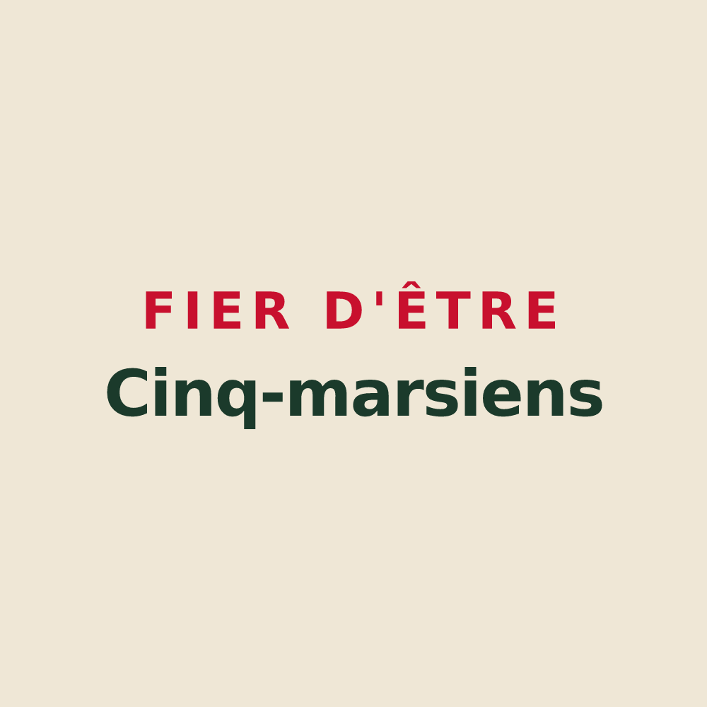 Tote bag « Fier d'être Cinq-marsiens » — design pour Cinq-Mars-la-Pile