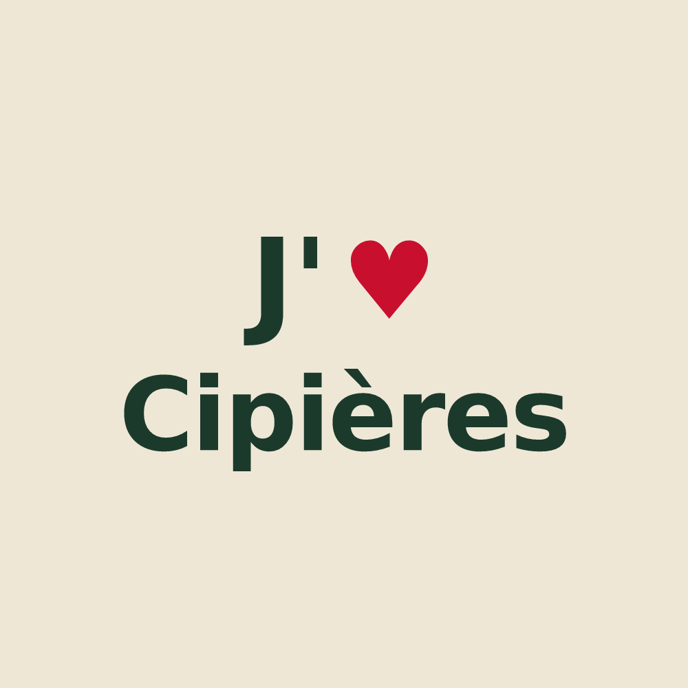 Tote bag personnalisé Cipières — design J'aime Cipières