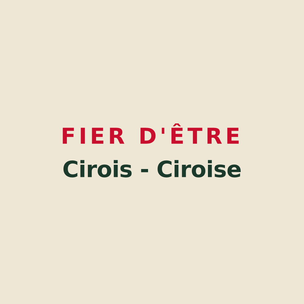 Tote bag « Fier d'être Cirois - Ciroise » — design pour Cires-lès-Mello